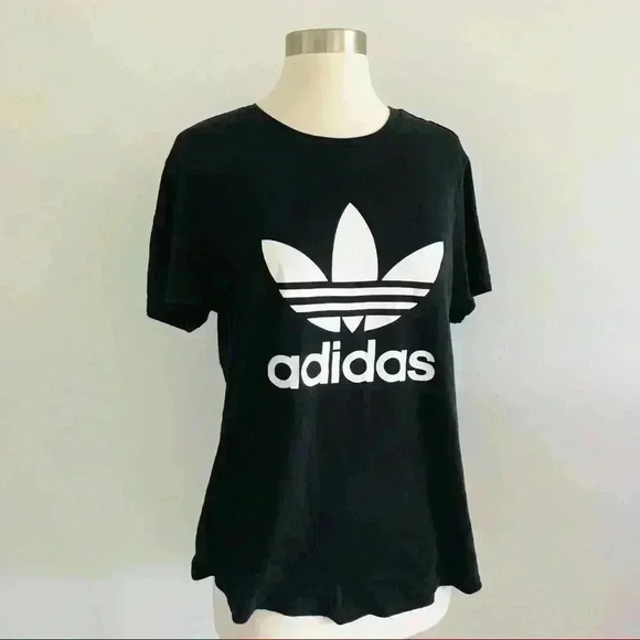 Adidas Trefoil Logo Tee Shirt Sz S - Picture 4 of 8